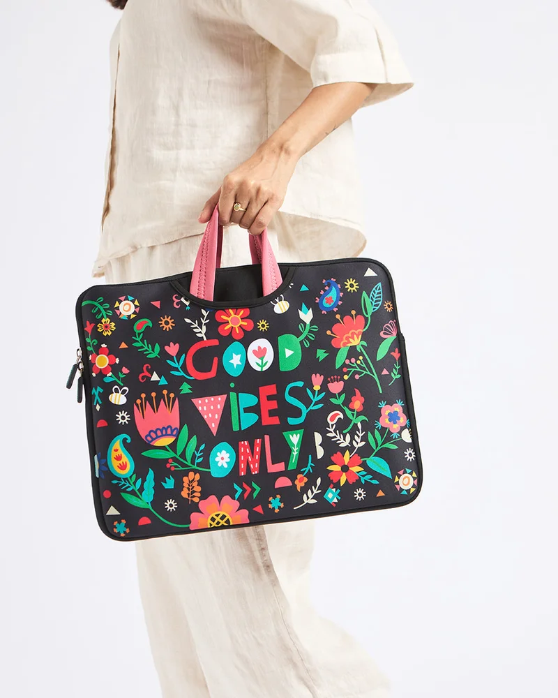 Chumbak Good Vibes Laptop Sleeve - 13.3”
